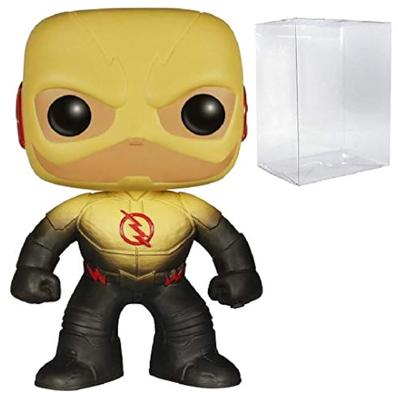 Action Figures Funko POP Flash TV Series - Reverse Flash Funko Vinyl Figure (Bundled with Compatible Pop Box Protector Case), Multied, 3.75 inches