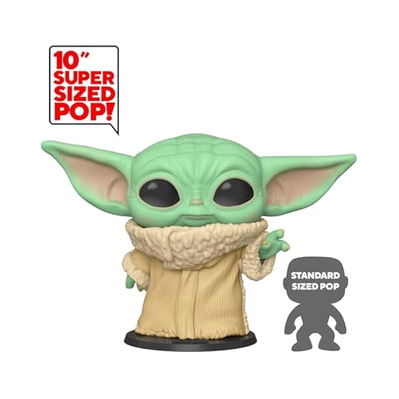 Funo Pop! Jumbo: Star Wars The Mandalorian - The Child, 10" MultiMulticolor Multicolor Funko Action Figures