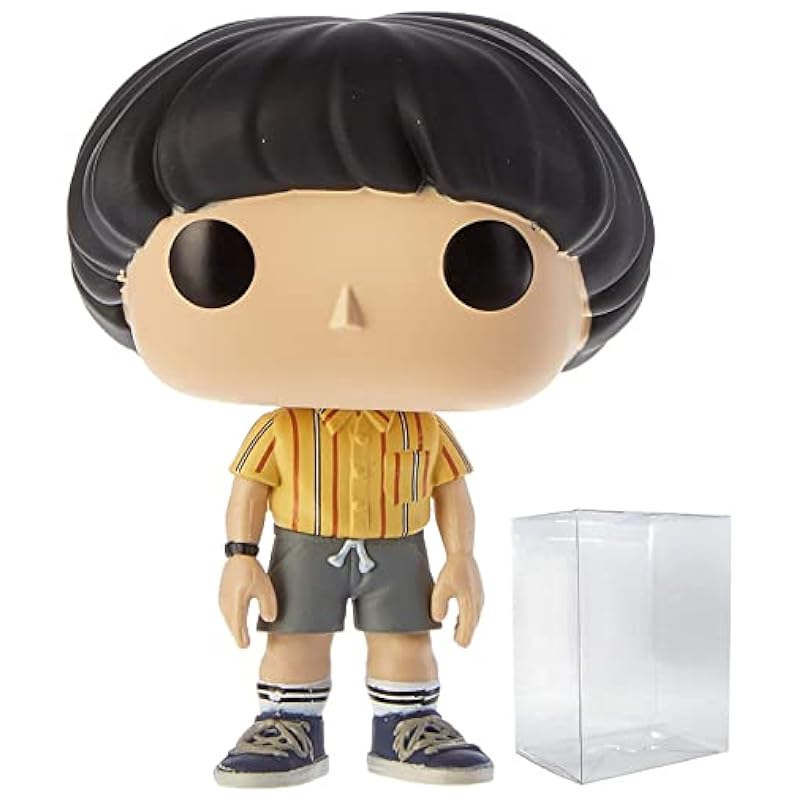 Bobbleheads Funko Funko POP [Stranger Things] - Mike Wheeler Pop! Vinyl Figure (Bundled with Compatible Pop Box Protector Case), Multi, 3.75 inches