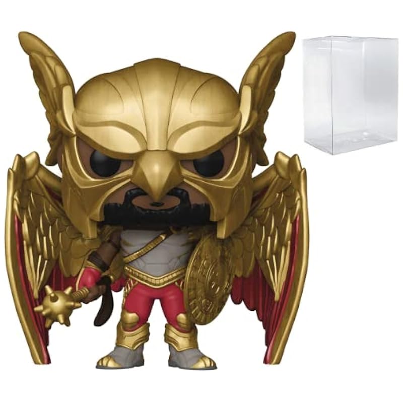 POP DC Heroes: Black Adam - Hawkman Funko Vinyl Figure (Bundled with Compatible Box Protector Case), Multi, 3.75 inches Bobbleheads Funko