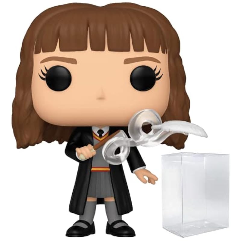 Bobbleheads Funko HARRY POTTER - Hermione Granger with Feather Funko Pop! Vinyl Figure (Bundled with Compatible Pop Box Protector Case)
