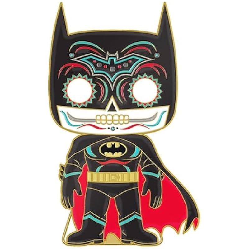 Funko Loungefly Large Enamel Pin DC Comics DOTD - Batman - Batman - DC Comics Enamel Pins - Cute Collectable Novelty Brooch - for Backpacks & Bags - Gift Idea - Official Merchandise Novelty