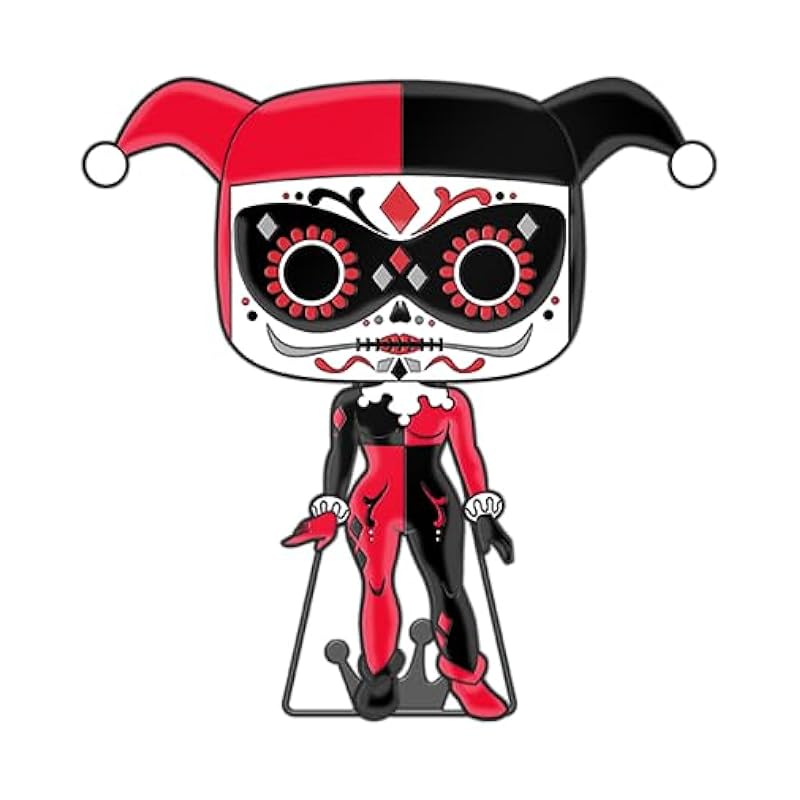 Funko Novelty Funko Pop! Pin: DC Comics Dia De Los DC - Harley Quinn Glow in The Dark
