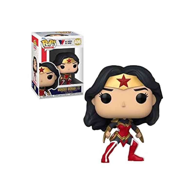 Funko Funko POP Heroes: Wonder Woman 80th - Wonder Woman (A Twist of Fate), MultiA Twist of (54991) A Twist of Action Figures