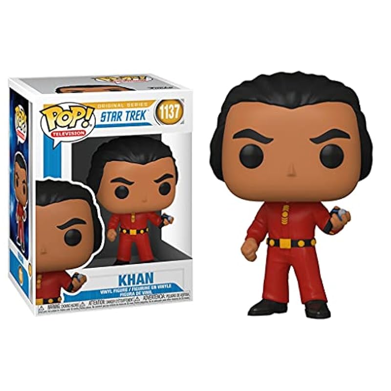 Action Figures Funko Funko Pop! Star Trek: The Original Series - Khan Vinyl Figure (Includes Compatible Pop Box Protector Case)