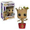 Funko Funko Marvel Guardians of the Galaxy POP! Marvel Dancing Groot Exclusive Vinyl Bobble Head #65 [Red Pot with Ravagers Logo] Bobbleheads