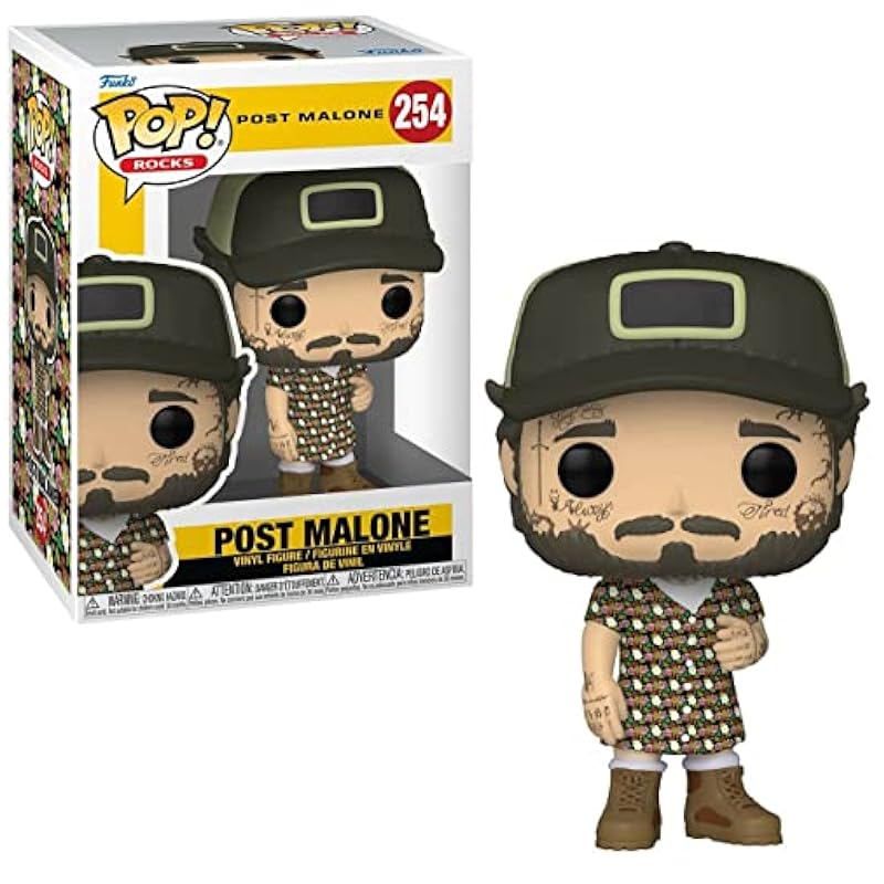 POP Post Malone in a Sundress Funko Rocks Vinyl Figure (Bundled with Compatible Box Protector Case) Funko Action Figures