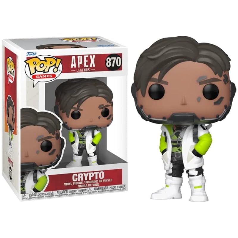 Funko Statues POP Apex Legends - Crypto Funko Vinyl Figure (Bundled with Compatible Box Protector Case), Multi, 3.75 inches