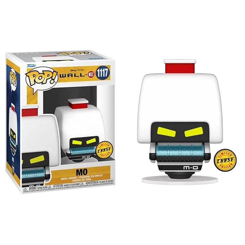 Bobbleheads Funko Funko M-O Cleaning Robot Wall-E Movie + Pop Protector: Pop! Disney Pixar Vinyl Figure (Gift Set Bundled with ToyBop Brand Box Protector Collector Case) (M-O Robot Angry Red Alert Chase) M-o Robot