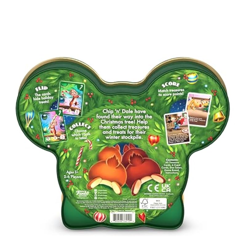 Funko Chip ‘n’ Dale Christmas Treasures Card Game - Collector's Edition Funko Dedicated Deck Card Games