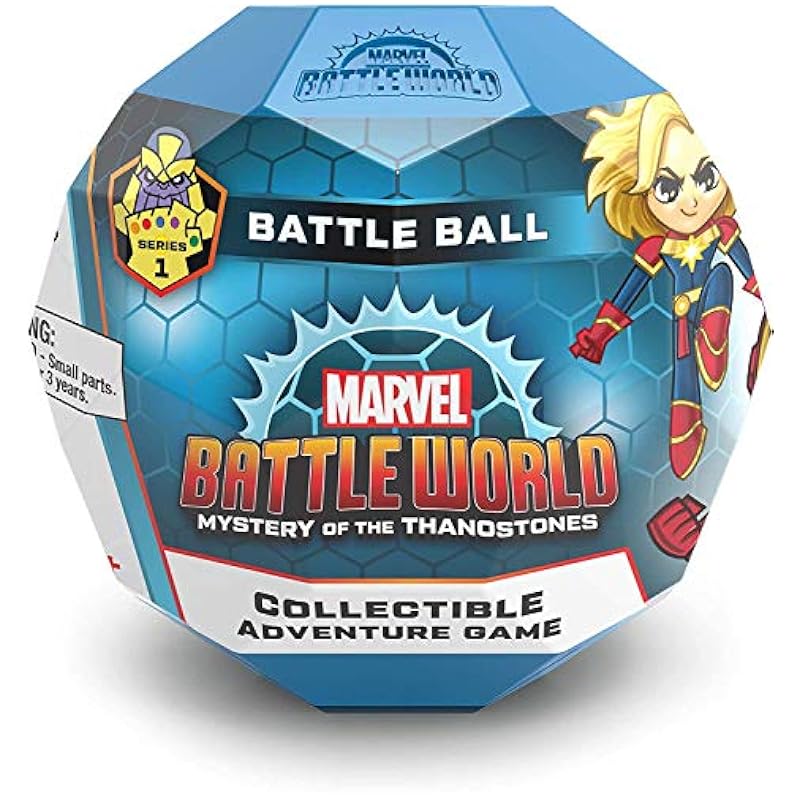 Funko Funko Marvel Battleworld: Series 1 Mystery of The Thanostones Battle Ball Collectable Adventure Game Includes 2 x Collectable Characters & Battle Cards - Ideal for Ages 6+ Battle Bal Board Games