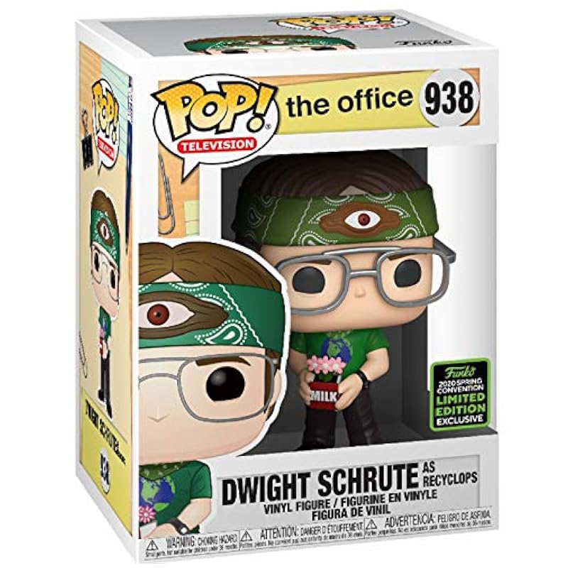 POP 2020 ECCC Shared Exclusive 938 Dwight as Recyclops Statues Funko