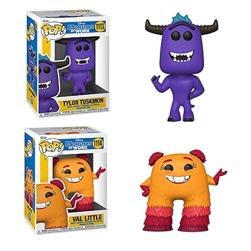 Tyler Tuskmon & Val Little (Monsters at Work) Complete Set (2) Funko Pop! Funko Action Figures