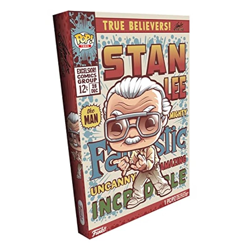 Bobbleheads Funko Funko Pop! Boxed Tee: Marvel - Stan Lee - 2XL XX-Large