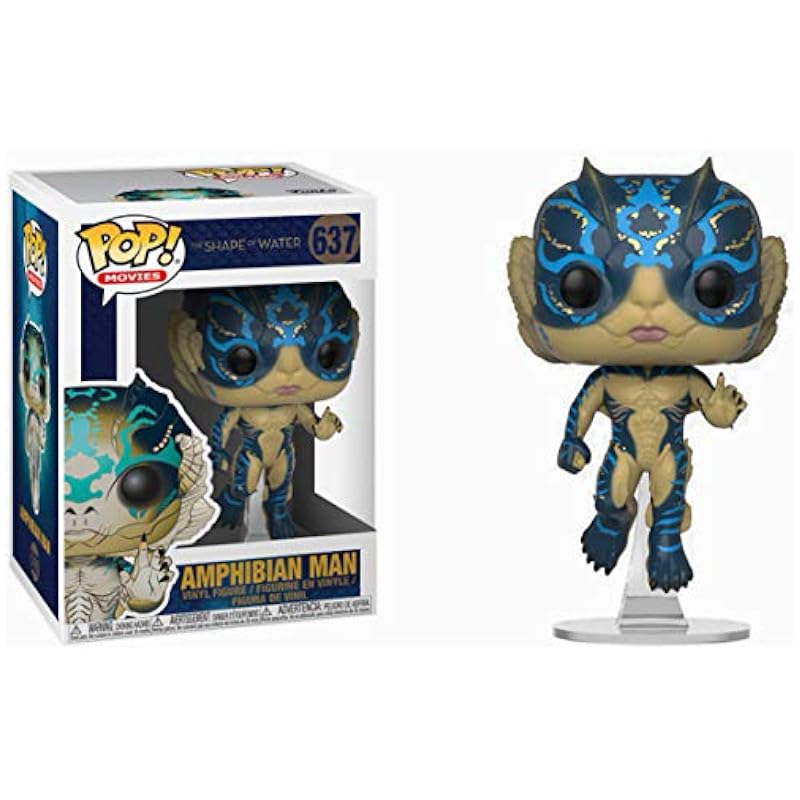 Funko Amphibian Man: Shape of Water x POP! Movies Vinyl Figure & 1 POP! Compatible PET Plastic Graphical Protector Bundle [#637/32485 - B] Funko Statues