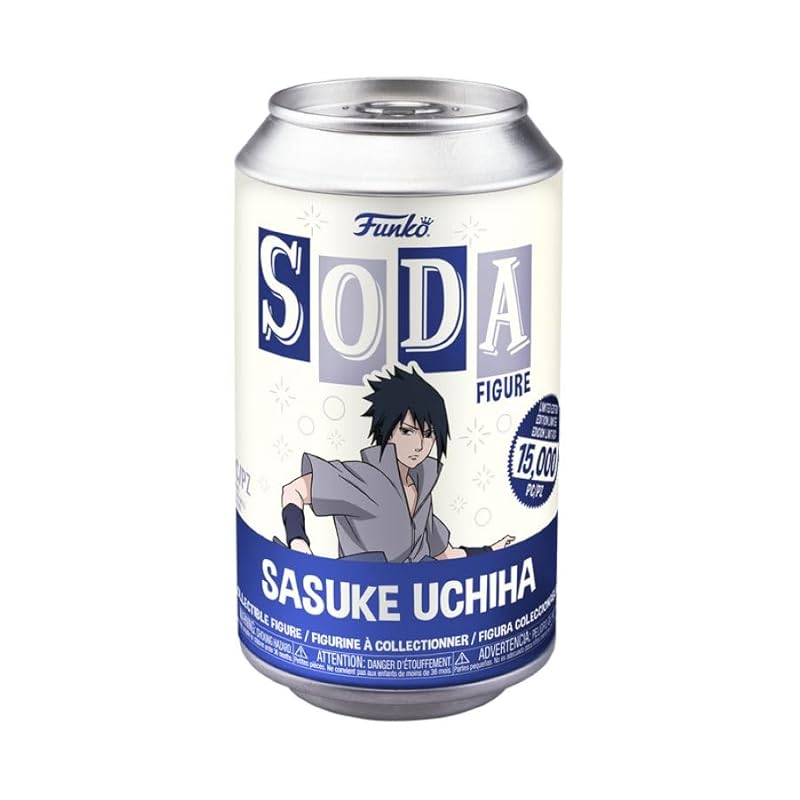 Funko Funko Naruto - Sasuke Uchiha Soda Vinyl Toy Figure Statues