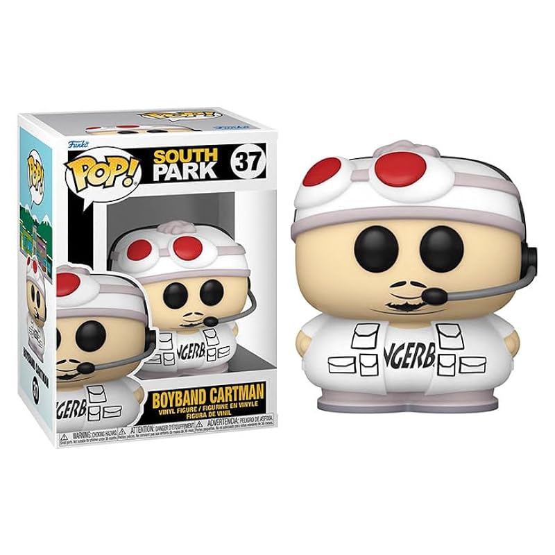 Funko South Park Boyband + Protector: Pop! Animation Vinyl Figure (Bundled with ToyBop Box Protector Collector Case) (Boyband Cartman) Bobbleheads Funko