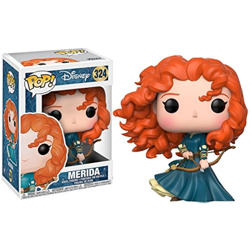 POP Disney Princess: Brave - Merida Funko Pop! Vinyl Figure (Bundled with Compatible Pop Box Protector Case), Multied, 3.75 inches Action Figures Funko