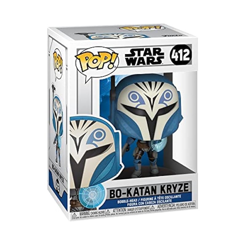 POP Star Wars: Clone Wars - Bo-Katan Funko Pop! Vinyl Figure (Bundled with Compatible Pop Box Protector Case), Multi, 3.75 inches Funko Bobbleheads