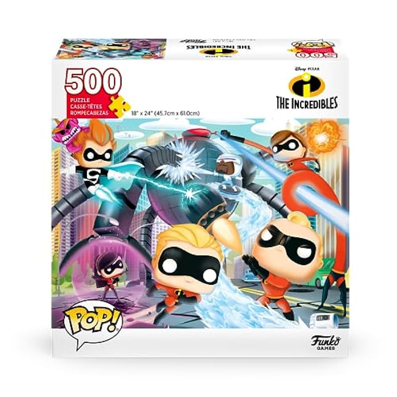 Funko Pop! Puzzles - Disney Pixar The Incredibles Funko Jigsaw Puzzles