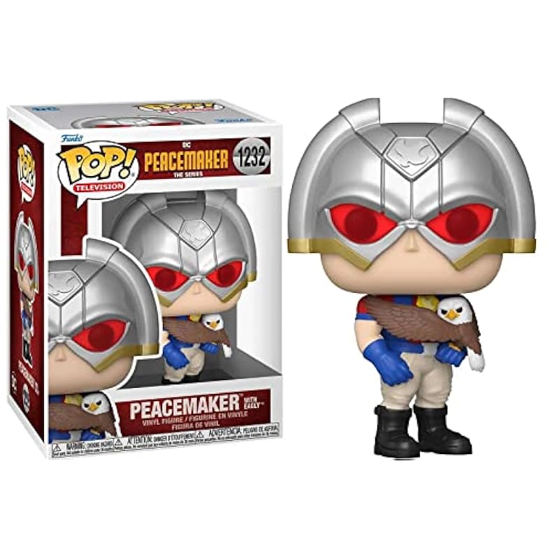 POP Peacemaker - Peacemaker with Eagly Funko Vinyl Figure (Bundled with Compatible Box Protector Case), Multied, 3.75 inches Funko Action Figures