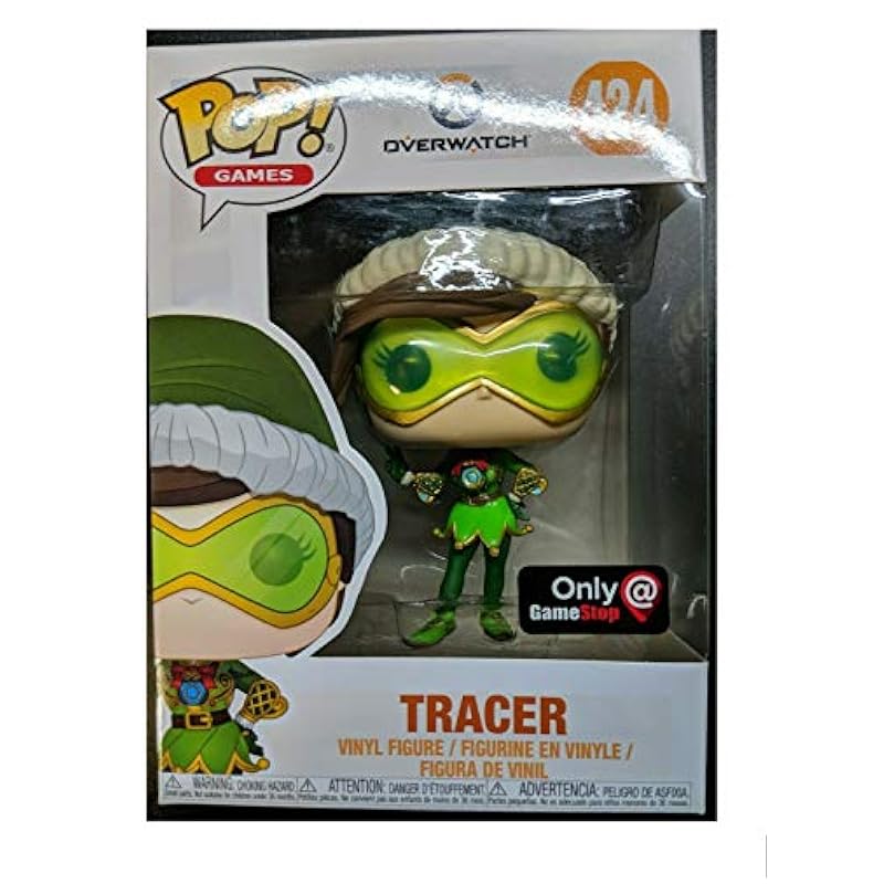 Statues Funko Overwatch Funko Pop Jingle Tracer Figure 424