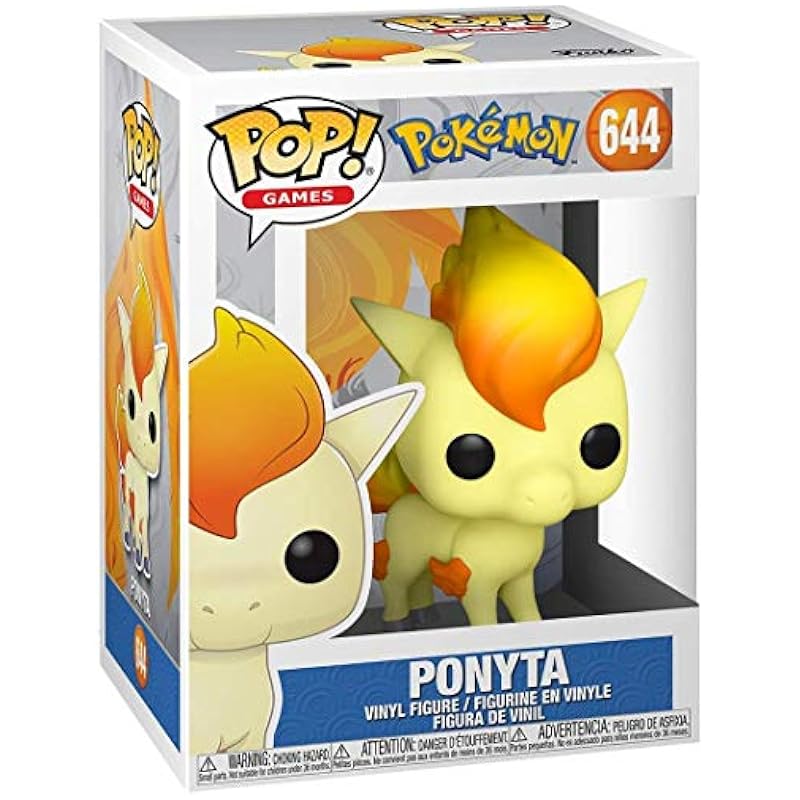 Funko Pop! Games: Pokemon - Ponyta Vinyl Figure (Bundled with Pop Box Protector Case) Funko Statues