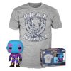 Funko Pop!&Tee: Guardians of The Galaxy - Drax - Medium - Hot Christmas - T-Shirt - Clothes with Collectable Vinyl Figure - Gift Idea - Toys and Short Sleeve Top for Adults Uni Men and Women Medium Funko Bobbleheads