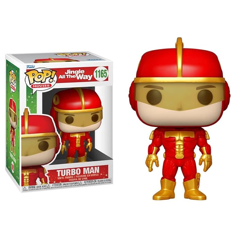 Bobbleheads Funko Funko + Protector: Jingle All The Way Pop! Movies Vinyl Figure (Bundled with ToyBop Box Protector Collector Case) (Turbo Man) Turbo Man