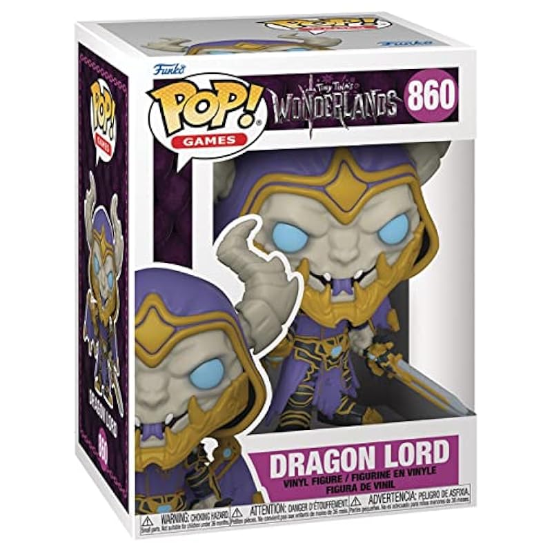POP Tiny Tina's Wonderlands - Dragon Lord Funko Vinyl Figure (Bundled with Compatible Box Protector Case), Multi, 3.75 inches Action Figures Funko