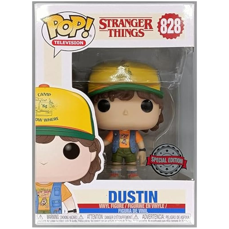 Funko Pop! Television: Stranger Things Dustin (with Roast Beef Shirt) Exclusive #828 Funko Statues