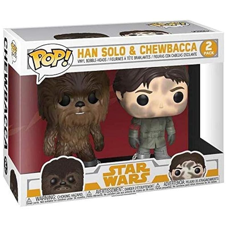 POP Funko Solo A Star Wars Story Han Solo and Chewbacca 2 Pack Funko Bobbleheads