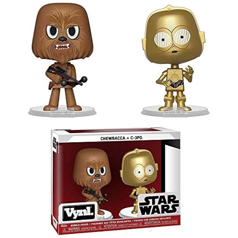 Funko Vynl: Star Wars - Chewbacca & C-3PO Toy, Multi Funko Statues