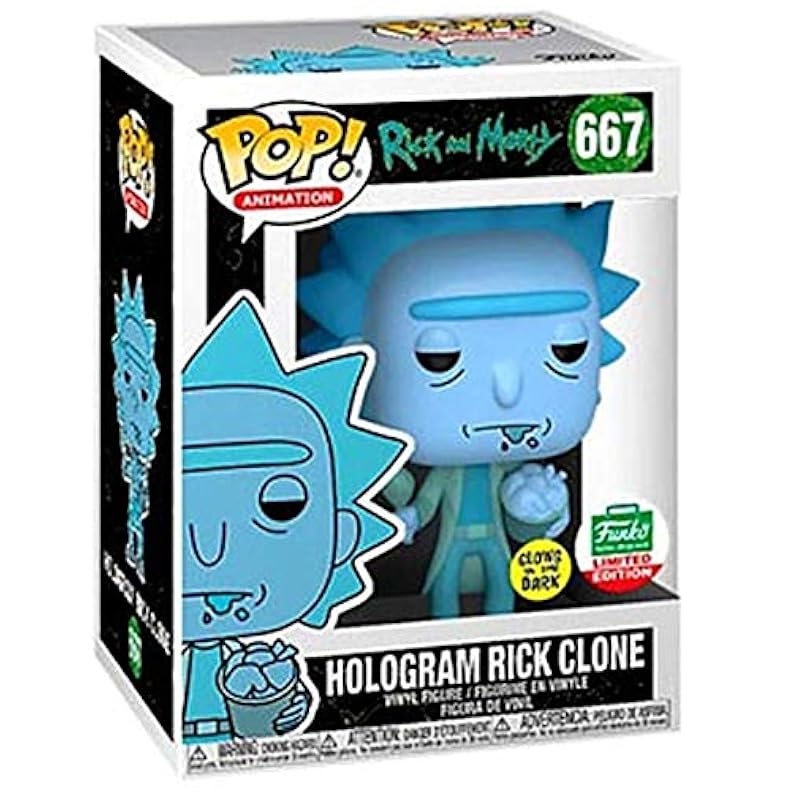 Bobbleheads Funko FUNKO POP! ANIMATION: Rick & Morty - Hologram Rick w/Chicken