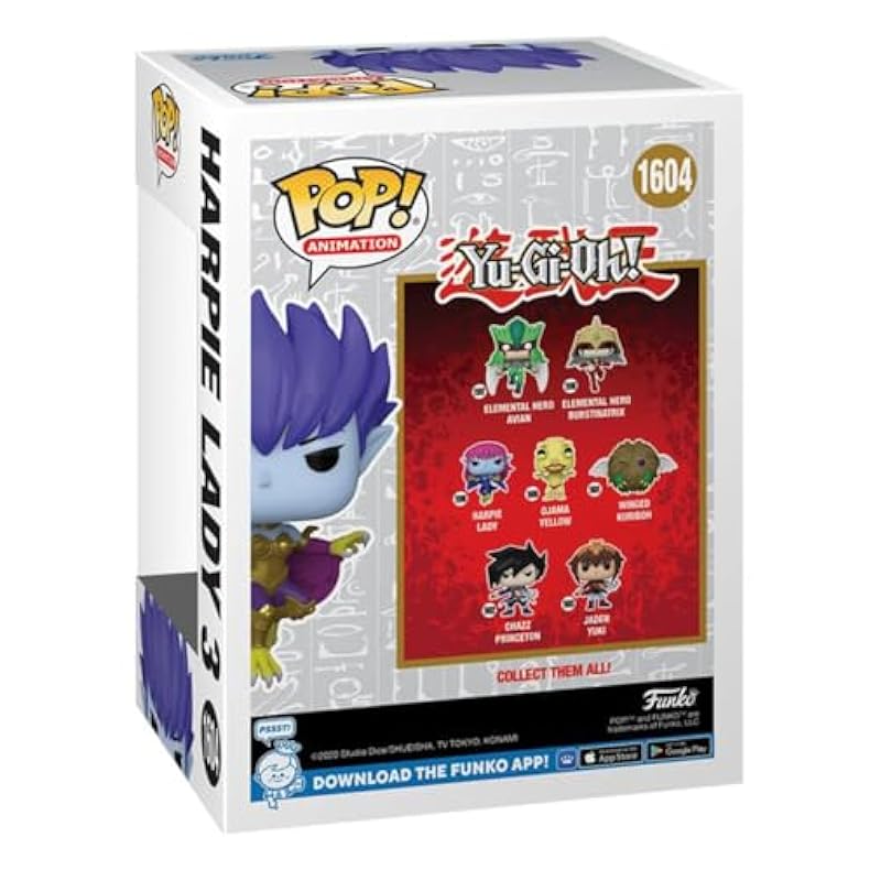 Funko Yu-Gi-Oh! Harpie Lady 3 Exclusive Pop Vinyl Figure, Purple Statues Funko