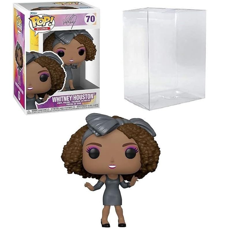 Whitney Houston (How Will I Know) Funko Pop! Icons w/Ecotek Protective Case Bobbleheads Funko