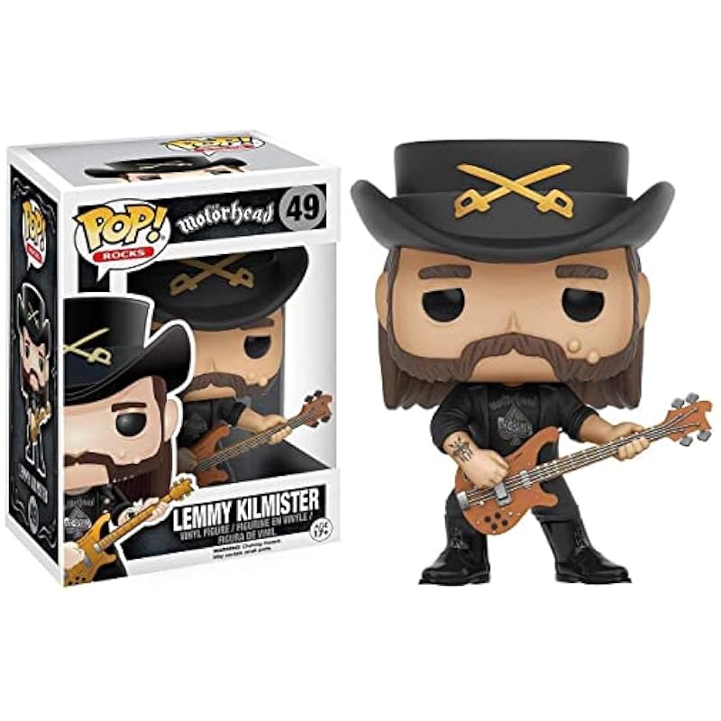 Action Figures Funko Funko POP Rocks: Lemmy Kilmister Action Figure Black