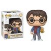 Funko Harry Potter Holiday + Pop Protector: Pop! Movies Vinyl Figure (Gift Set Bundled with ToyBop Brand Box Protector Collector Case) (Harry Potter with Wand and Golden Hedwig #122/51152) Harry Pott Funko Bobbleheads