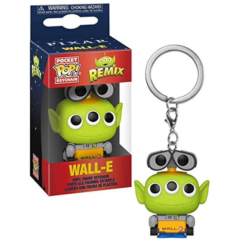 Funko Funko Pop! Keychain: Pixar Alien Remix - Wall-E, Multicolour, 2 inches Multicolor Novelty