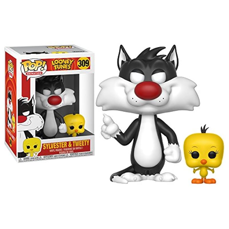 Action Figures Funko Funko Pop! Animation: Looney Tunes - Sylvester and Tweety Vinyl Figure (Bundled with Pop Box Protector CASE)