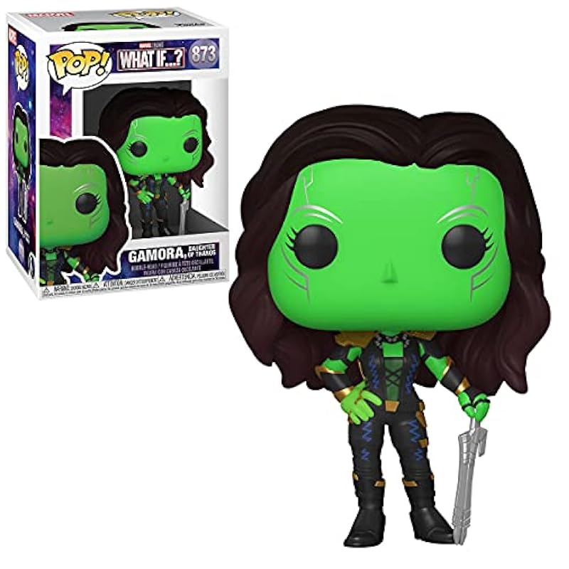 POP Marvel: What If? - Gamora Daughter of Thanos Funko Pop! Vinyl Figure (Bundled with Compatible Pop Box Protector Case), Multied, 3.75 inches Funko Action Figures