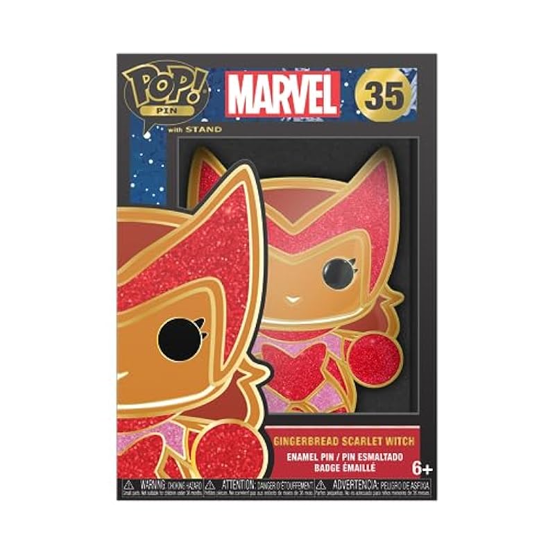 Funko Novelty Funko Pop! Pin: Marvel Holiday - Gingerbread Scarlet Witch