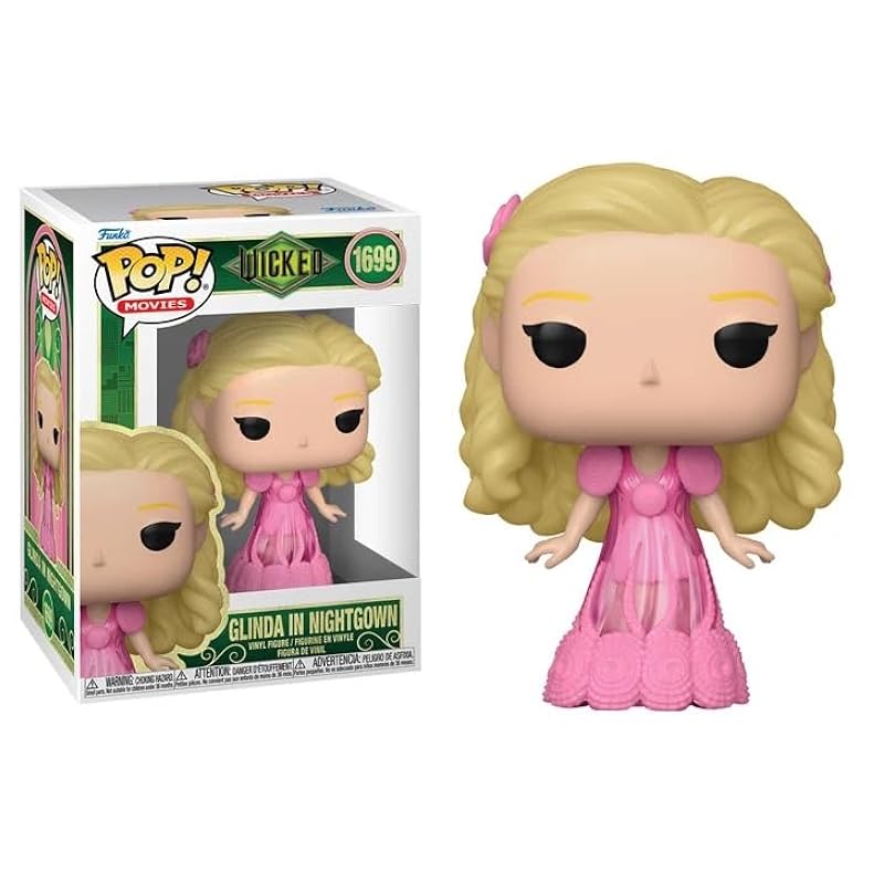 Statues Funko Funko Wicked: Glinda in Nightgown + Pop Protector: Pop! Movies Vinyl Figure Gift Set Bundled with ToyBop Brand Box Protector Collector Case