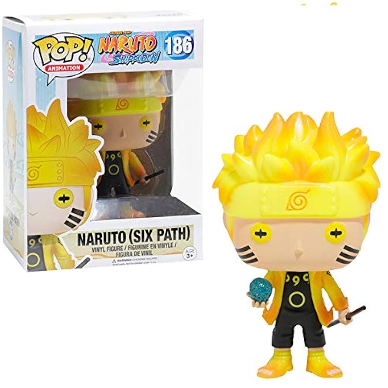 Bobbleheads Funko Funko 12999 Pop! Animation: Naruto Shippuden - Naruto (Six Path) (Glow in the Dark Special Edition) #186