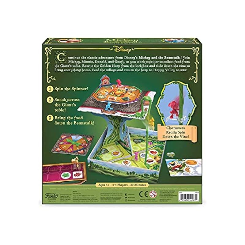 Board Games Funko Funko Disney Mickey and The Beanstalk Game Standard G