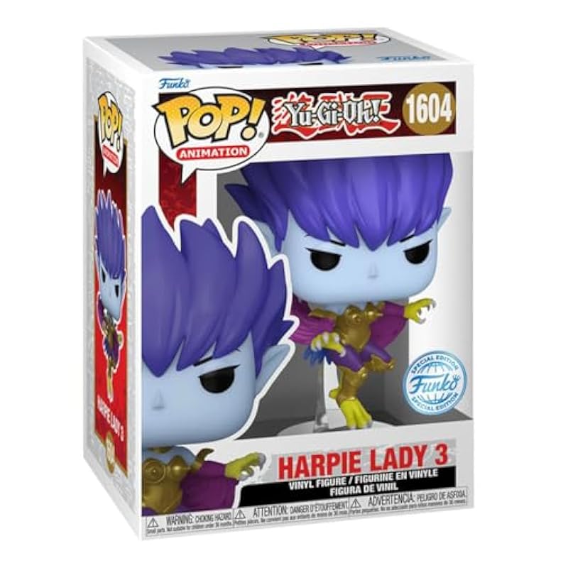 Funko Yu-Gi-Oh! Harpie Lady 3 Exclusive Pop Vinyl Figure, Purple Statues Funko