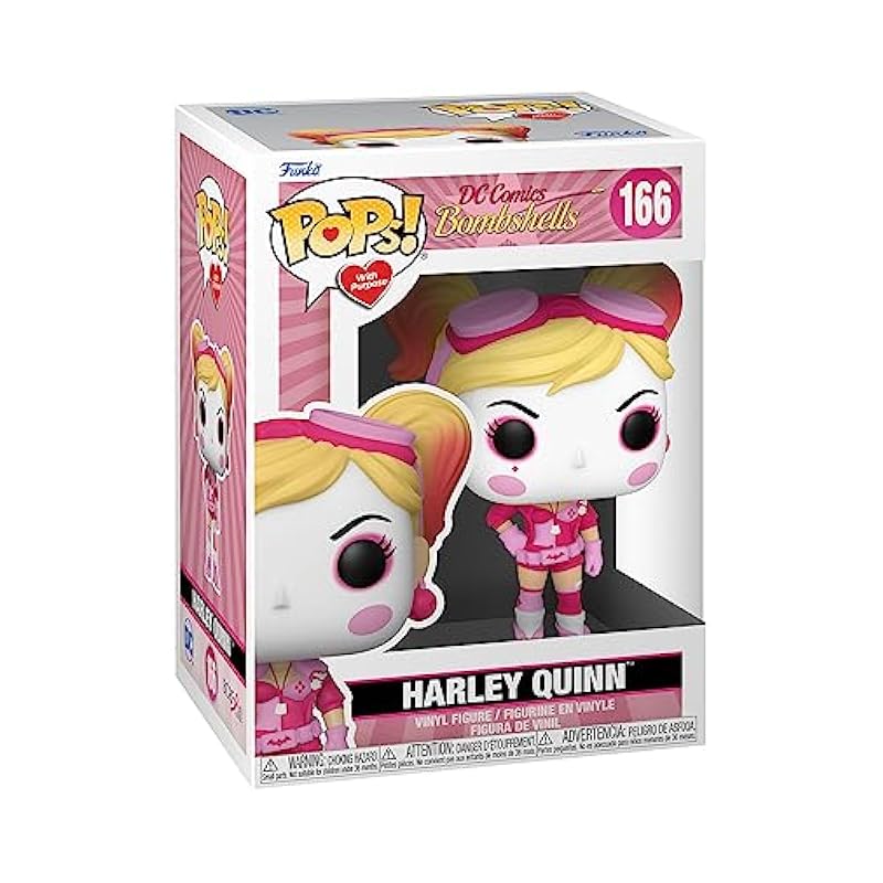 Funko Pop! Heroes: Breast Cancer Awareness - Bombshell Harley,Multi Action Figures Funko