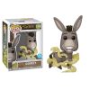 Funko Funko Pop Shrek + Protector: DreamWorks 30th Anniversary Pop! Movies Vinyl Figure (Gift Set Bundled with ToyBop Brand Box Protector Collector Case) (Donkey with Glitter) Bobbleheads