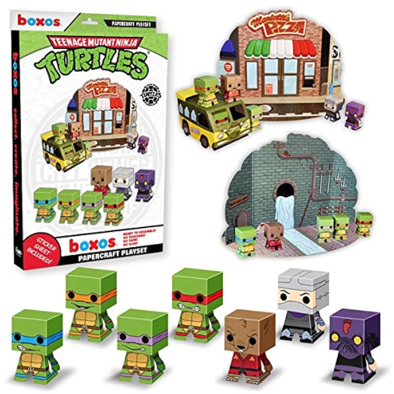 Funko Teenage Mutant Ninja Turtles Papercraft Playset Playsets Funko