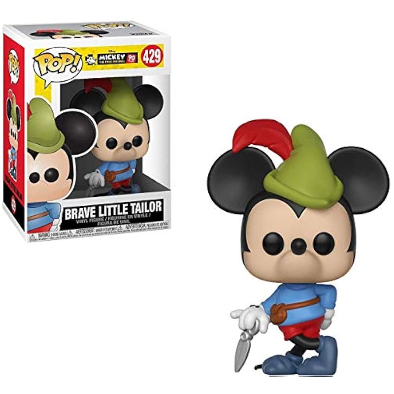 POP Disney: Mickey's 90th Anniversary - Brave Little Tailor Funko Vinyl Figure (Bundled with Compatible Box Protector Case) Bobbleheads Funko